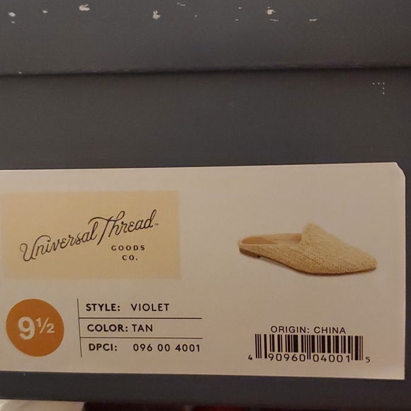 NEW Universal Thread Womens Woven Straw Mules - Picture 7 of 7